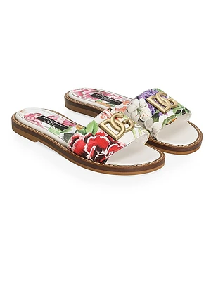 Little Girl's & Ciabatta Floral Logo Slides