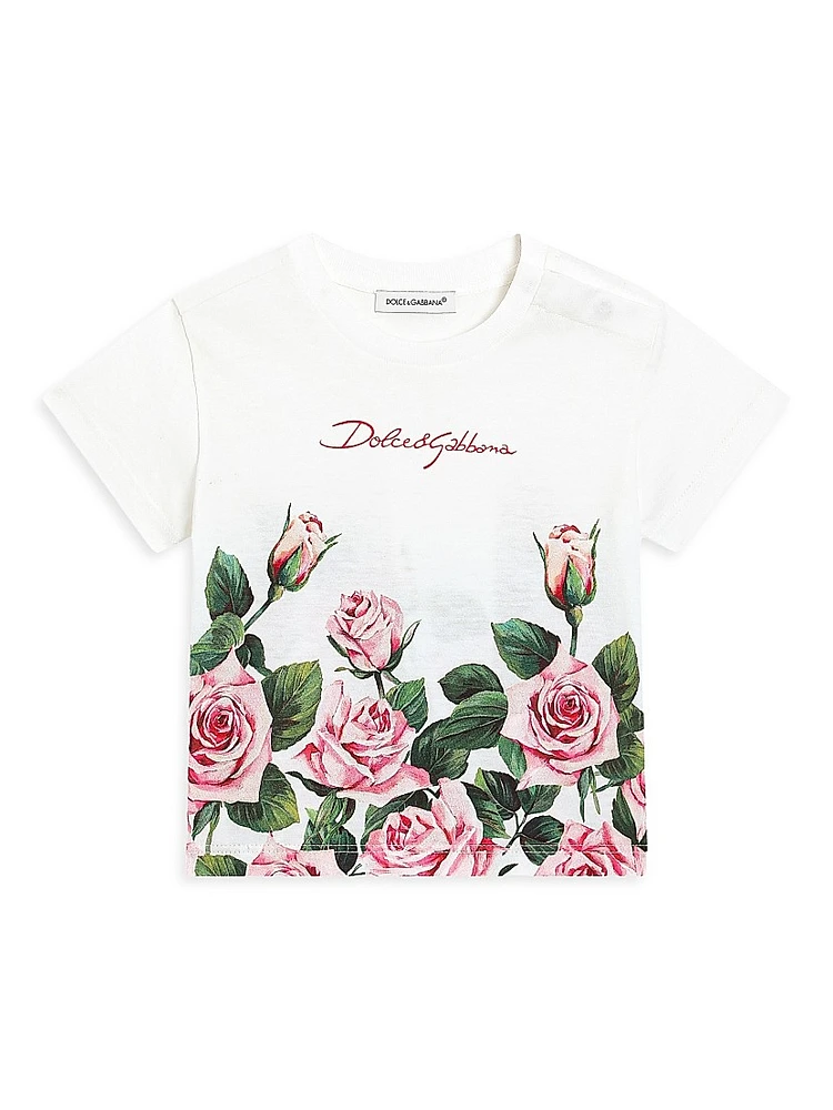 Baby Girl's Rose Print T-Shirt