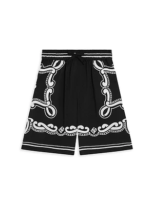 Little Boy's & Logo Bandana Shorts