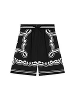 Little Boy's & Logo Bandana Shorts