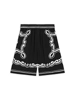 Little Boy's & Logo Bandana Shorts