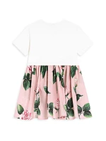 Baby Girl's Rose Print T-Shirt Dress