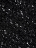 Mesh Mock Turtleneck Top