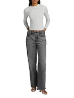 Good 90s Mid-Rise Straight Jeans
