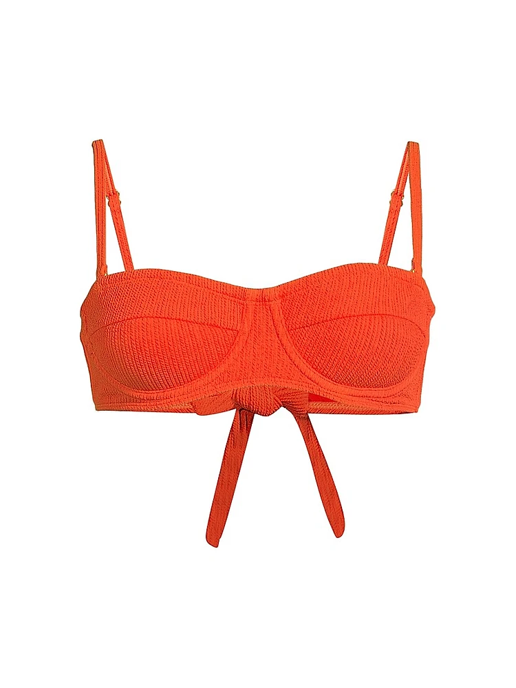 Nellie Textured Balconette Bikini Top