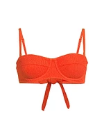 Nellie Textured Balconette Bikini Top