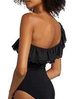 Solara Maillot One-Shoulder One-Piece Swimsuit