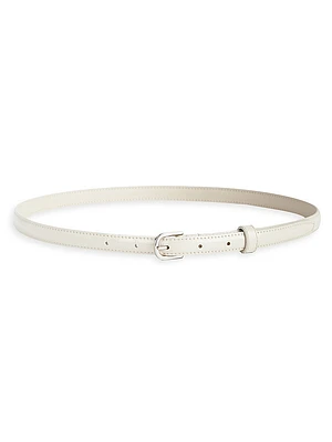 Slim Patent Leather Belt