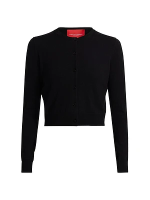 Wool Crewneck Cardigan
