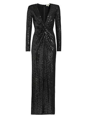 Rosetta Twist-Front Gown