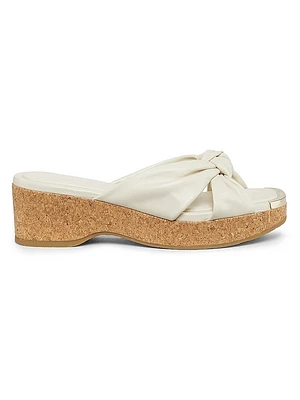 Avenue 110 50MM Leather Wedge Sandals