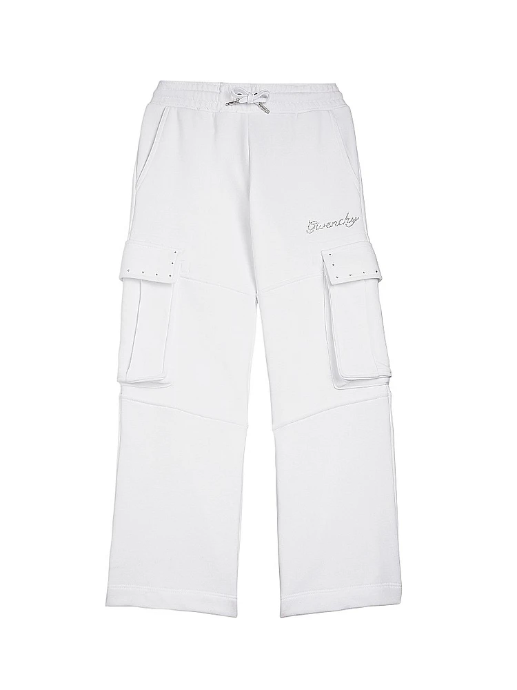 Little Girl's & Rhinestone Fleece Trousers