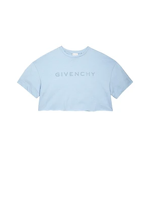 Little Girl's & Cropped Logo T-Shirt