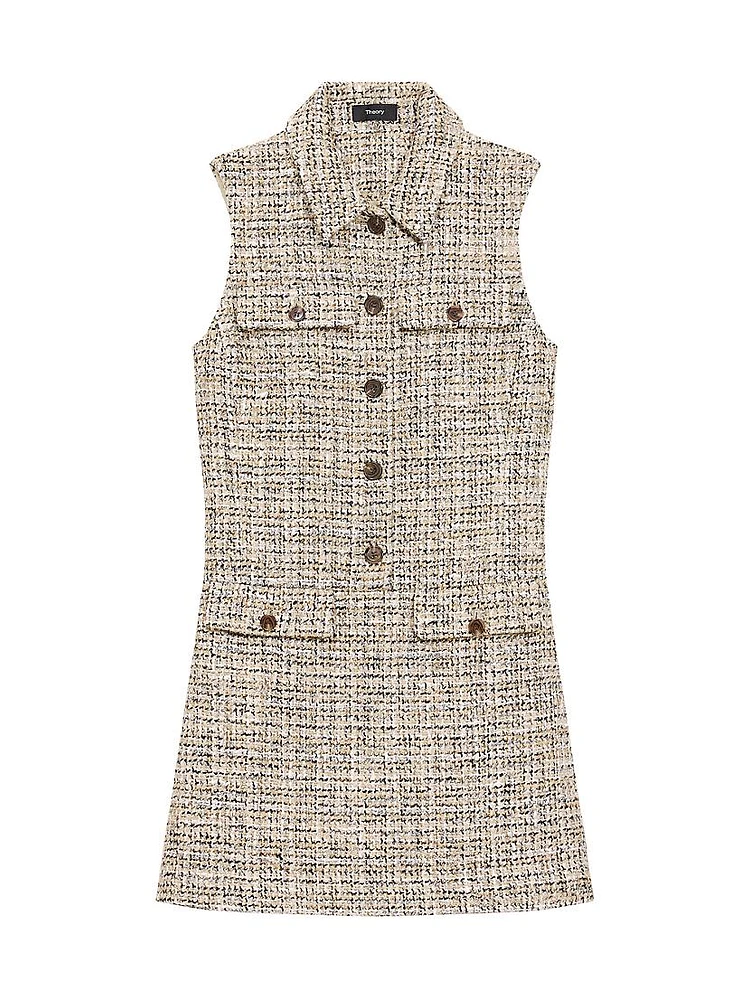 Tweed Sleeveless Minidress