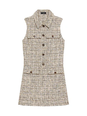 Tweed Sleeveless Minidress