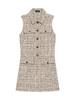 Tweed Sleeveless Minidress