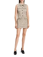 Tweed Sleeveless Minidress