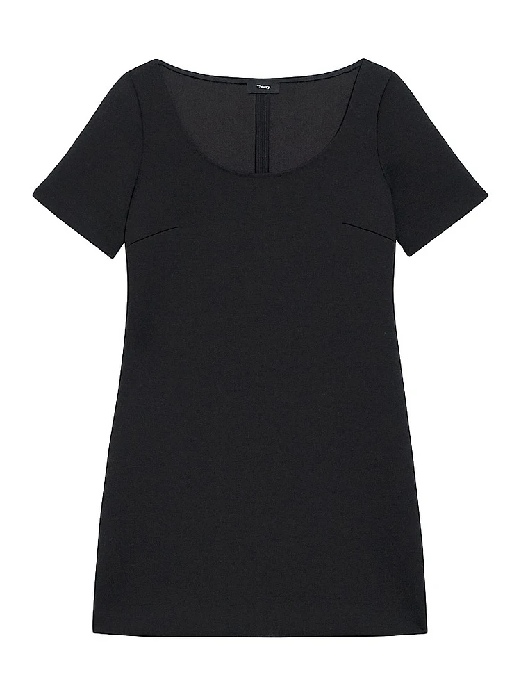 Scuba A-Line Minidress