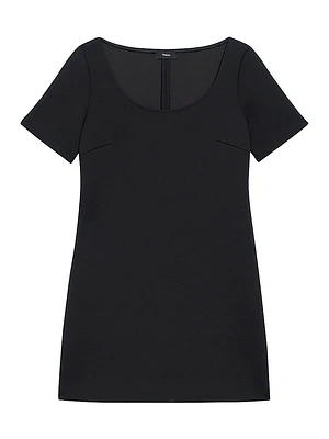 Scuba A-Line Minidress