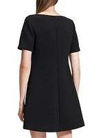 Scuba A-Line Minidress