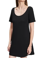 Scuba A-Line Minidress
