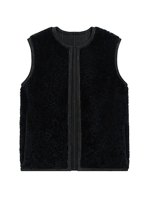 Reversible Shearling Vest