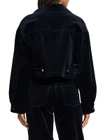 Aline Cropped Zip-Front Jacket