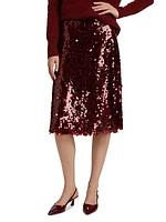 Lucite Sequined Midi-Skirt