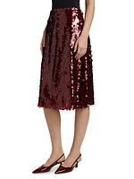 Lucite Sequined Midi-Skirt