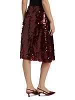 Lucite Sequined Midi-Skirt