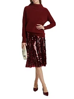 Lucite Sequined Midi-Skirt