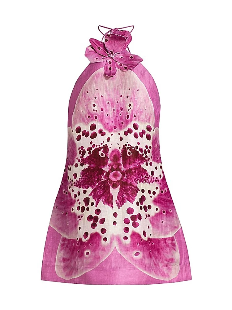 Everlee Orchid Print Minidress