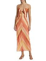 Mattie Striped Midi-Dress