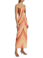 Mattie Striped Midi-Dress