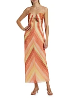 Mattie Striped Midi-Dress