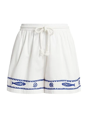 Annette Embroidered Shorts