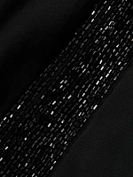 Howard Beaded Linen-Blend Straight-Leg Pants