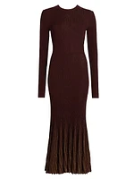 Mila Rib-Knit Maxi-Dress