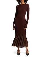 Mila Rib-Knit Maxi-Dress