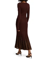 Mila Rib-Knit Maxi-Dress