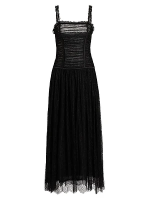 Florelle Chantilly Lace Midi-Dress