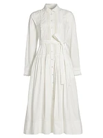 Ariane Tie-Waist Cotton Shirtdress