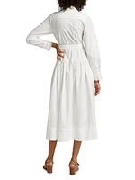 Ariane Tie-Waist Cotton Shirtdress