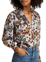 Florian Floral Silk Blouse
