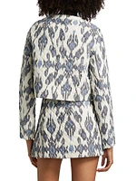 Dione Printed Cotton Crop Jacket