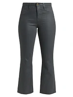 Kendra Coated High-Rise Crop Jeans