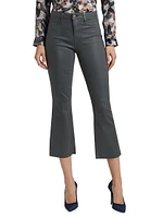 Kendra Coated High-Rise Crop Jeans