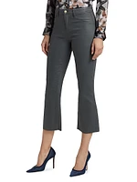 Kendra Coated High-Rise Crop Jeans