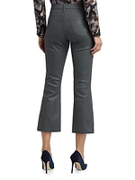 Kendra Coated High-Rise Crop Jeans