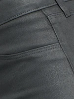 Kendra Coated High-Rise Crop Jeans